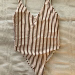 Gold striped l*space one piece